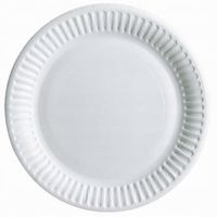 talerzyki papierowe okrągłe białe 23 cm 20 sztuk polmak