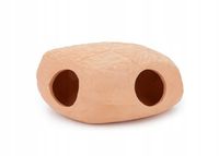 Ozdoba Ceramiczna Dekoracja do Akwarium Kamień z Otworami U932 12 cm
