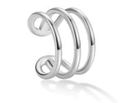 Delikatna rodowana srebrna nausznica kolczyk na małżowinę ear cuff srebro 925 Z1884ER