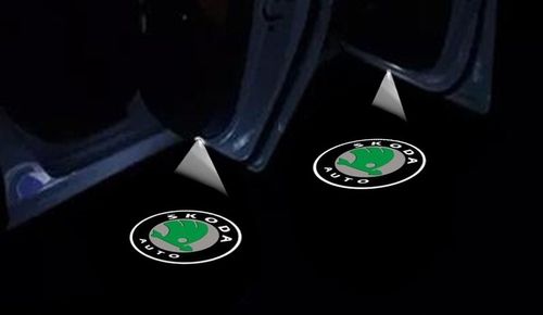 2x LED LOGO PROJEKTOR HD 3D DRZWI SKODA OCTAVIA I II na Arena.pl