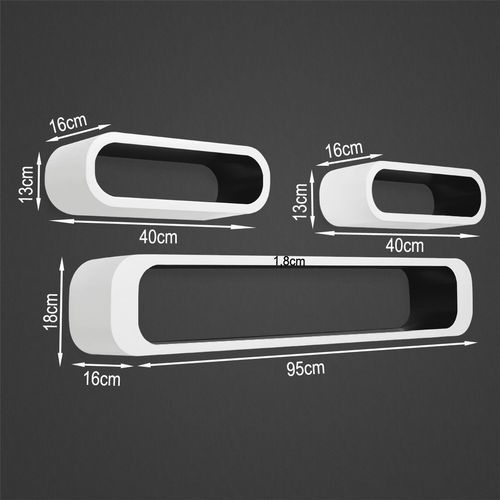 Półka Daryl biały czarny na Arena.pl