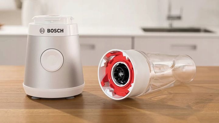 Blender kielichowy Bosch MMB2111T 450W Stalowe ostrze Butelka ToGo Sportowy zdjęcie 11