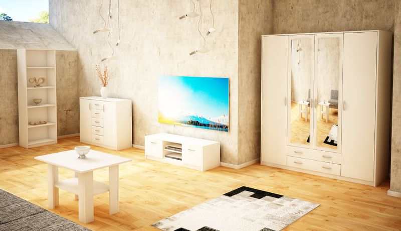 Regał Marcel R001 180x39x35 cm Biały 180x39x35 cm zdjęcie 2