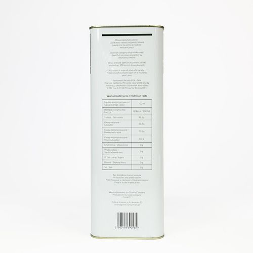 Oliwa z oliwek ZE WSI niefiltrowana Extra Virgin łagodna 0,3% 5 l na Arena.pl