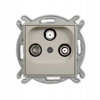 KARLIK MINI Gniazdo antenowe SAT-TV taupe 60MGSN