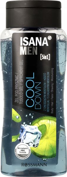 ISANA MEN ŻEL POD PRYSZNIC COOL DOWN 300 ML zdjęcie 1