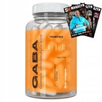 nowmax GABA 60 kaps 750mg NA SEN ZMĘCZENIE STRES BEZSENNOŚĆ LĘK PAMIĘĆ