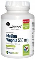 Maślan wapnia 550 mg (bez sodu) 100 tabletek matrycowych Trawienie Bez sodu