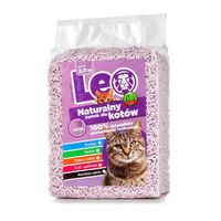 Żwirek dla kota tofu Leo zbrylający biodegradowalny eko 2,5 kg lawenda