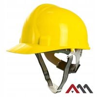 ART.MAS Kask ochronny dla budowlańców Walter żółty, hełm ochronny BHP