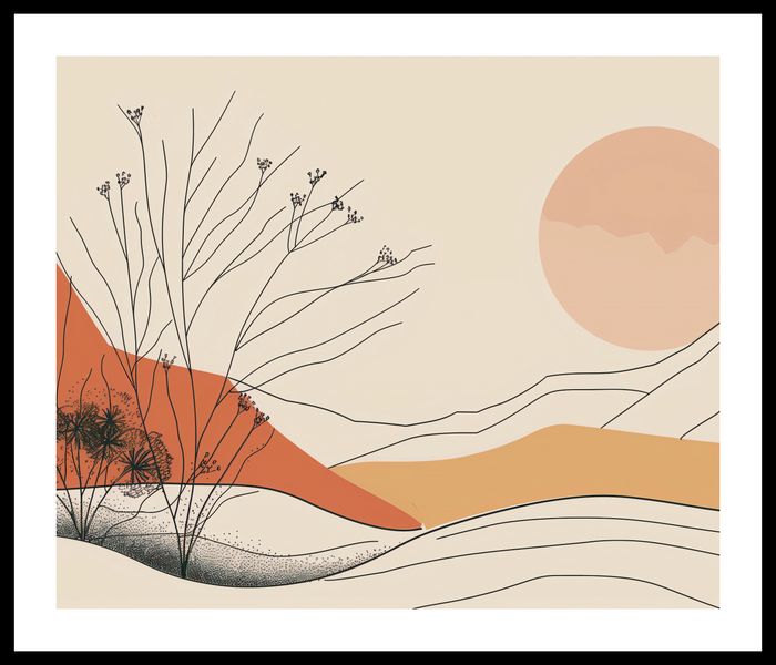 Plakat 60x50cm Pustynna Wydma zdjęcie 3