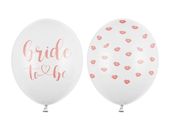 Balony lateksowe Bride to Be usta, 30 cm 3 szt.
