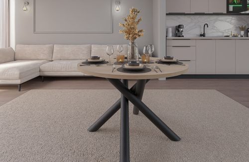 Okrągły Stół Norway Loft 110cm Dąb Lindberg na Arena.pl