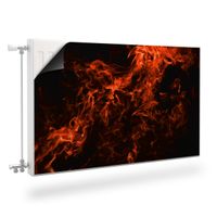 Mata MAGNETYCZNA Kaloryfera Abstrakcyjny Płomień Ogień 100cm x 60cm