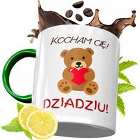 Kubek Zielony Dla Dziadka Na Prezent Urodziny Z Nadrukiem Ze Zdjęciem