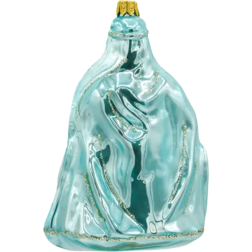 Bombka choinkowa szklana: Matka Boska z Dzieciątkiem: niebieska na Arena.pl