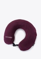 Poduszka podróżna rogal prosta fioletowa / bordowa 56-30-043-24