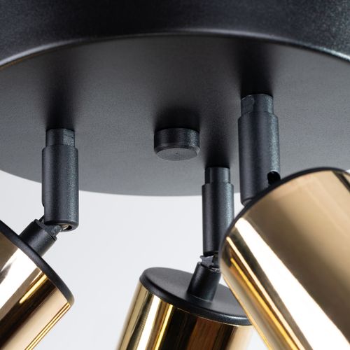 Plafon WINX 3P czarny/złoty na Arena.pl