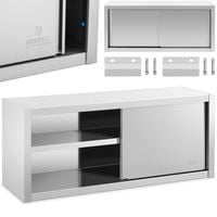 szafa ścienna gastronomiczna z drzwiami przesuwanymi stal 140 x 45 x 60 cm