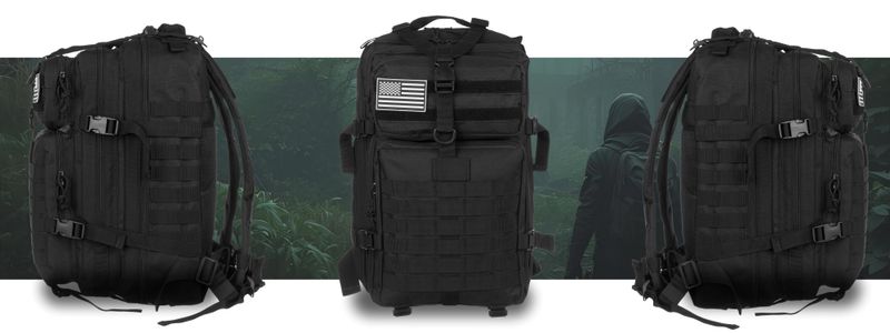 plecak ptn bl096-8090 black zdjęcie 2