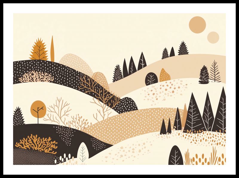 Plakat 70x50cm Jesień w Wzgórzach zdjęcie 3