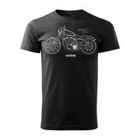 Koszulka motocyklowa z motocyklem na motor Harley Iron 883 męska czarna REGULAR M