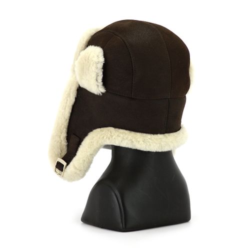 Czapka Czołgisty, zimowa czapka z owczej skóry 59 cm na Arena.pl