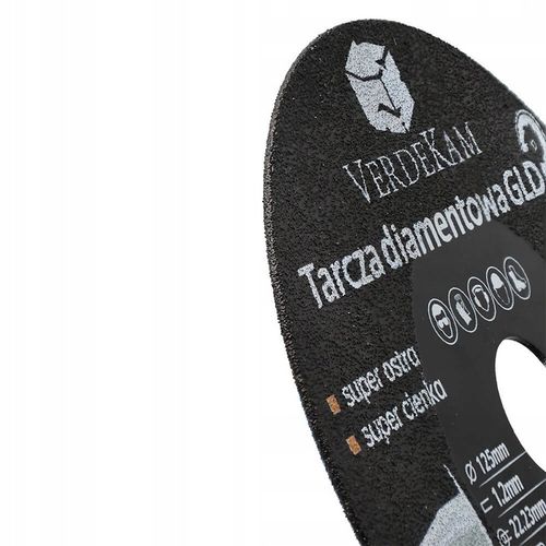 TARCZA DIAMENTOWA VERDEKAM GLD 125MM DO PRECYZYJNEGO CIĘCIA GRESU SZKŁA na Arena.pl