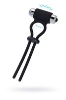 a toys erection enhancing lasso jat , black, silicone, 14cm