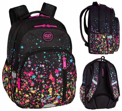 COOLPACK PLECAK SZKOLNY MŁODZIEŻOWY DLA DZIEWCZYNKI GALAXY Gwiazdki na Arena.pl