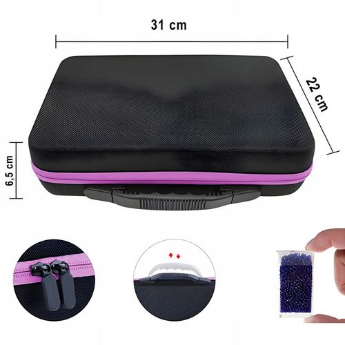 AKCESORIA DO HAFTU DIAMENTOWEGO ZESTAW PUDEŁKO DIAMOND PAINTING W WALIZCE na Arena.pl