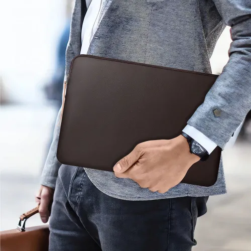 torba tech-protect fleece na laptopa 13-14" - brązowa na Arena.pl
