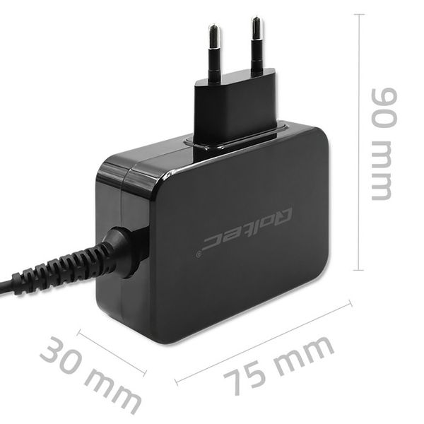 Qoltec Ładowarka GaN POWER PRO 1xUSB-C 45W 5-20V 2.25-3A Czarna zdjęcie 7