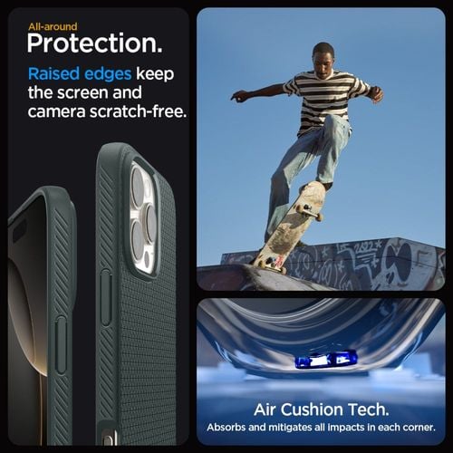 etui case na iphone 16 pro max liquid air - zielone na Arena.pl