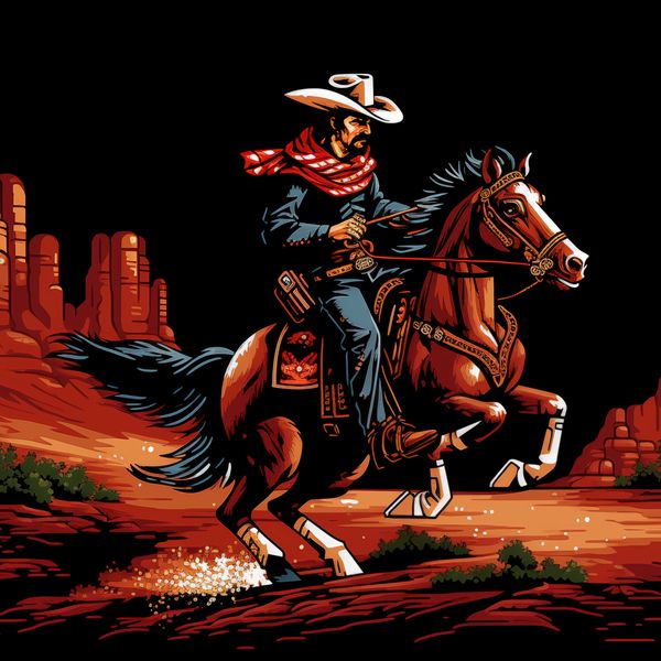 Plakat 40x40cm Galop przez Prerię zdjęcie 1