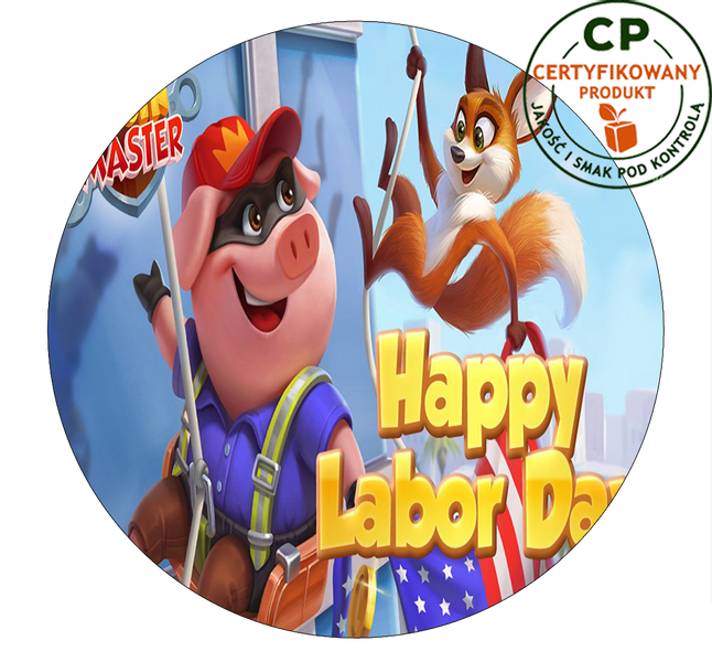 Opłatek na tort Coin Master zdjęcie 1