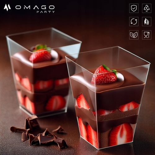 PUCHARKI do DESERÓW POJEMNIK NA ŻYWNOŚĆ na DESERY na DESERKI 24szt 150ml na Arena.pl