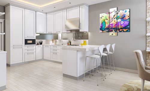 Obraz Na Płótnie - Ryby Pastele  - 95X80 Cm - Cb95X80-4096 na Arena.pl