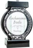 Piękny znicz z indywidualnym personalizowanym napisem DLA BRATA