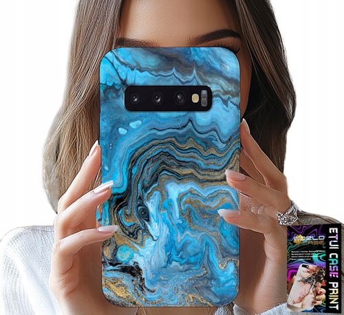 ETUI DO SAMSUNG GALAXY S10 PLUS - MARMURKOWE WZORY OBUDOWA CASE + FOLIA na Arena.pl
