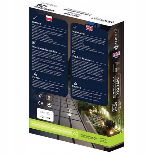 HALOGEN LED 30W LAMPA Reflektor Naświetlacz 6500K Slim ZEWNĘTRZNY na Arena.pl