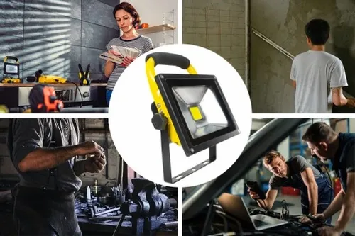 HALOGEN ROBOCZY REFLEKTOR NAŚWIETLACZ LED Z AKUMULATOREM PRZENOŚNY IP65 30W na Arena.pl