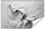 Fototapeta Do Salonu Płaskorzeźba PORTRET Kobieta Beton 3D 315cm x 210cm