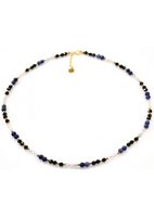 Naszyjnik Sodalit Spinel 925