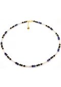 Naszyjnik Sodalit Spinel 925