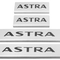 Listwa progowa OPEL ASTRA MK7/K/V Stal nierdzewna 304 mat z czarnymi litera