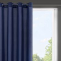 Zasłona gotowa na przelotkach RITA 140x175 Eurofirany granatowa