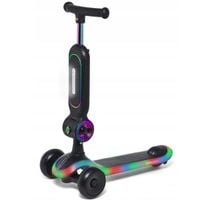 Hulajnoga Raven trójkołowa Lumiloo Black Neo Chrome 120/86mm z kółkami Junior LED