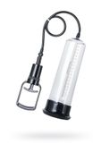 a toys, penis pump, pvc, transparent, 27.5 cm, 3 cock rings included