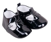 Balerinki czarne niechodki dziewczęce OBO-157C 3-9 miesięcy
